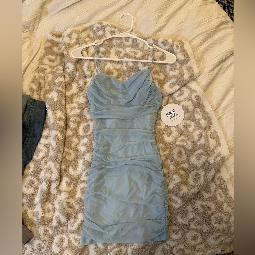 Blue Princess Polly dress. Corset style. Size 4. Fits like an XS. New W/ tags.
